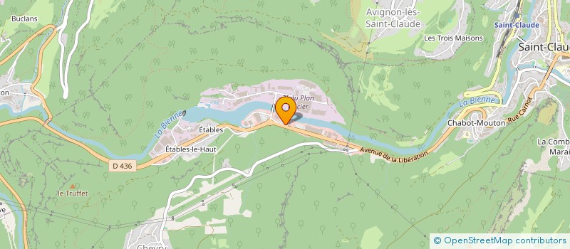 localisation de l'entreprise SCI FD GOMES  SAINT-CLAUDE