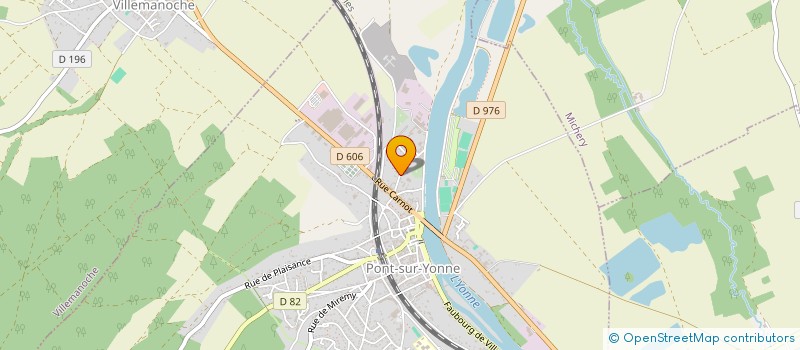 localisation de l'entreprise SCI FD IMMO  PONT-SUR-YONNE