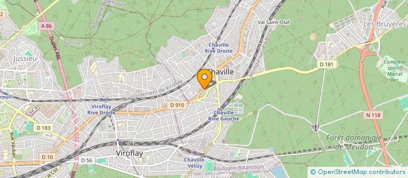 localisation de l'entreprise SCI FDA  CHAVILLE