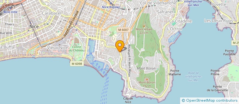 localisation de l'entreprise SCI FDB à NICE