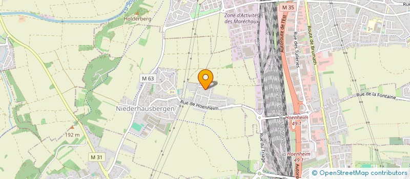 localisation de l'entreprise SCI FDCN NUEE BLEUE  NIEDERHAUSBERGEN