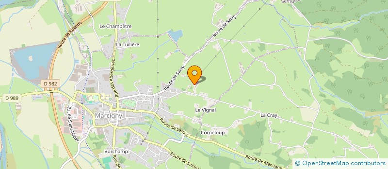 localisation de l'entreprise SCI FDDCOR  MARCIGNY