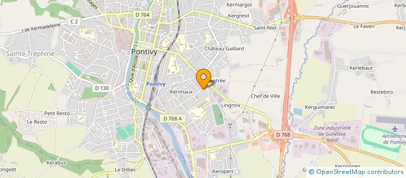 localisation de l'entreprise SCI FDH IMMO  PONTIVY