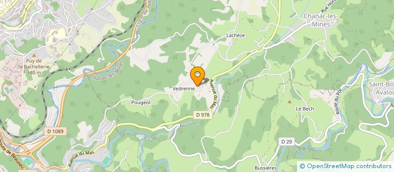 localisation de l'entreprise SCI FDI  CHANAC-LES-MINES