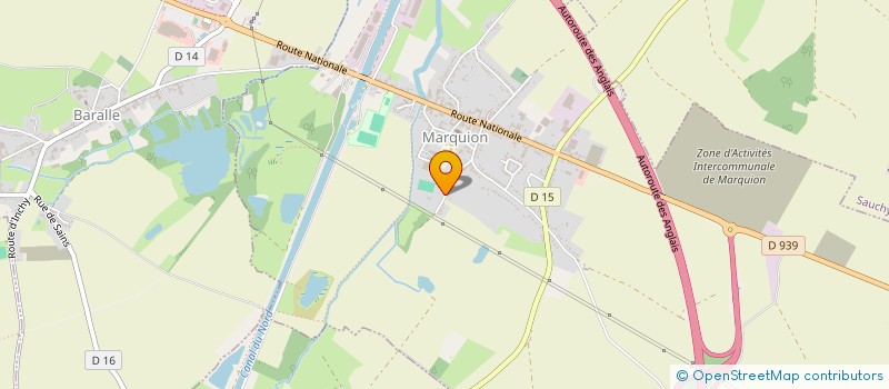 localisation de l'entreprise SCI FDJ  MARQUION