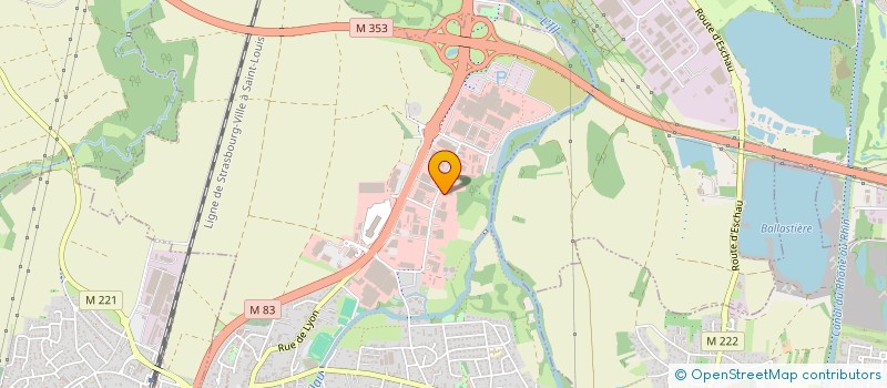 localisation de l'entreprise SCI FDK  FEGERSHEIM