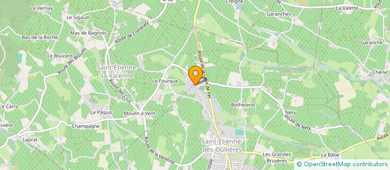 localisation de l'entreprise SCI FDLB  SAINT-ETIENNE-DES-OULLIERES