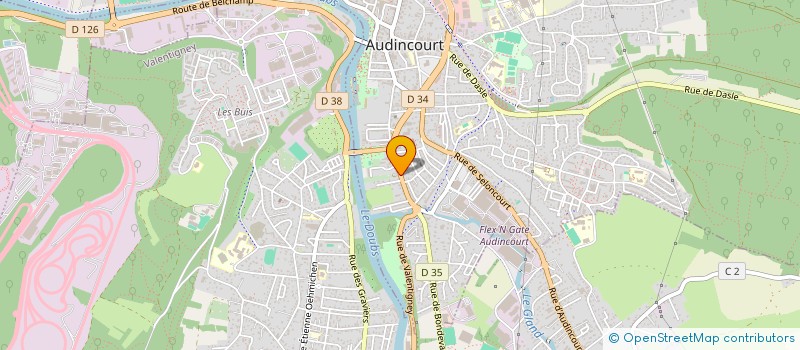 localisation de l'entreprise SCI FDM  AUDINCOURT