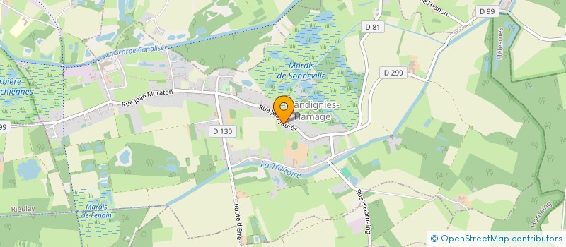 localisation de l'entreprise SCI FDMF  WANDIGNIES-HAMAGE