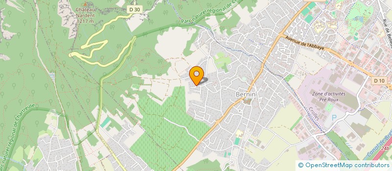 localisation de l'entreprise SCI  FDP  BERNIN