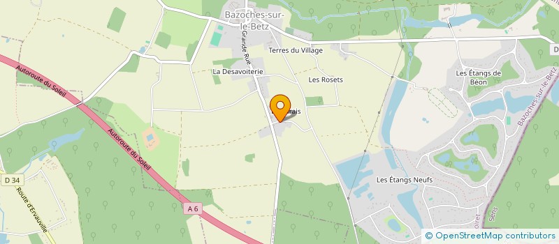 localisation de l'entreprise SCI FDSI à BAZOCHES-SUR-LE-BETZ