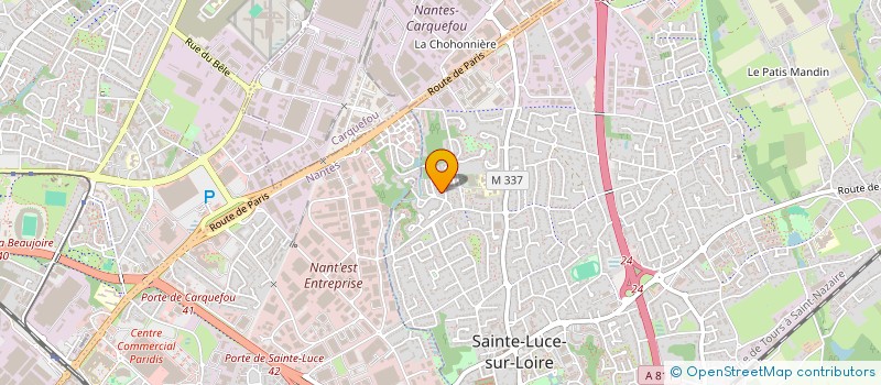 localisation de l'entreprise SCI FDT  SAINTE-LUCE-SUR-LOIRE