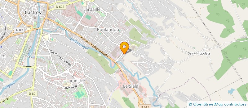localisation de l'entreprise SCI FDU  CASTRES