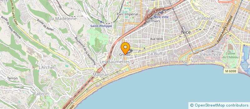 localisation de l'entreprise SCI FE SI BE à NICE