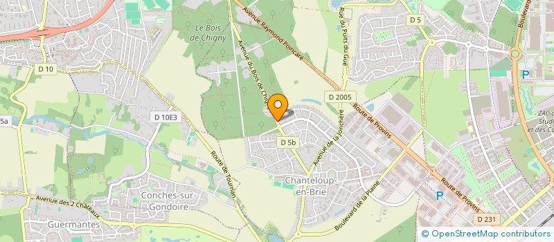 localisation de l'entreprise SCI FEAT  CHANTELOUP-EN-BRIE