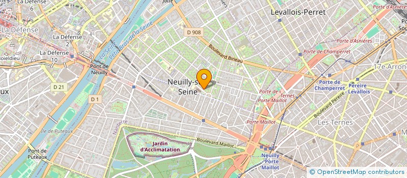 localisation de l'entreprise SCI FEAU MERCIER à NEUILLY-SUR-SEINE