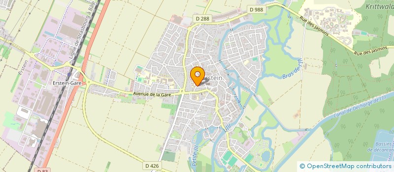 localisation de l'entreprise SCI FEDERLIN  ERSTEIN