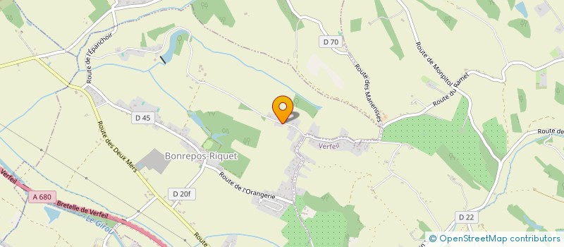 localisation de l'entreprise SCI FEDOU LABIT  BONREPOS-RIQUET