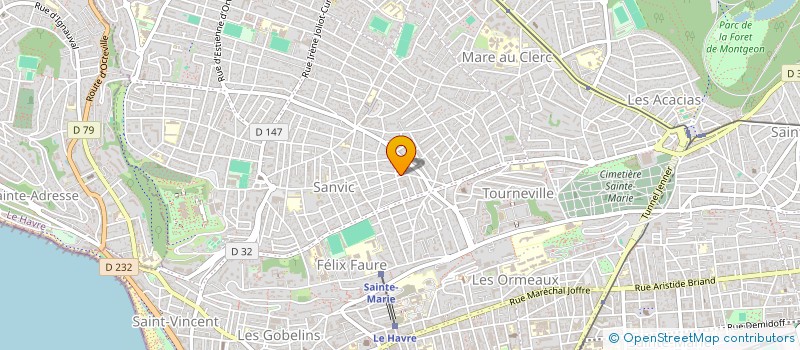 localisation de l'entreprise SCI FEELING à LE HAVRE