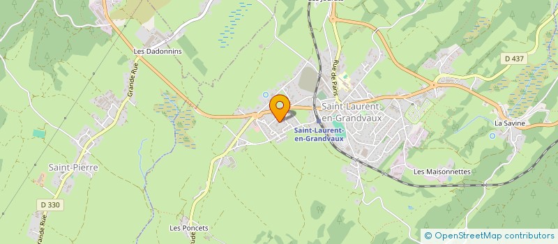 localisation de l'entreprise SCI FEF  SAINT-LAURENT-EN-GRANDVAUX