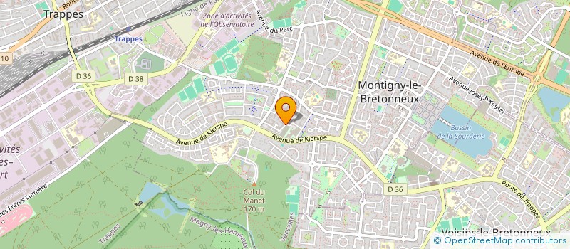 localisation de l'entreprise SCI FEGA LEVEL  MONTIGNY-LE-BRETONNEUX