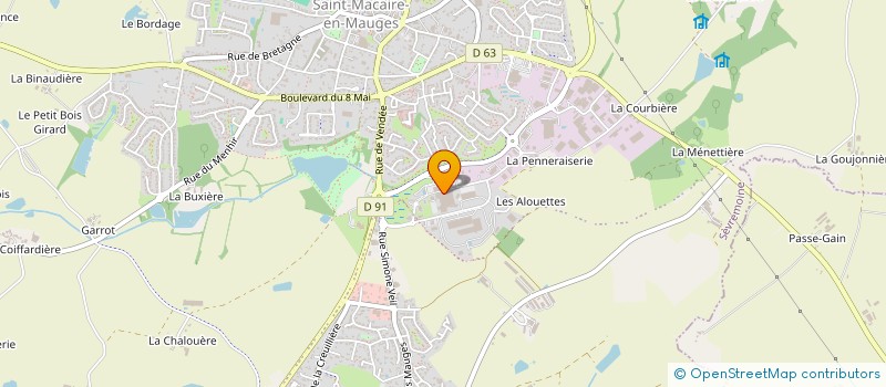 localisation de l'entreprise SCI FEGO à SEVREMOINE