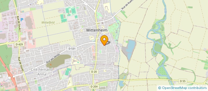 localisation de l'entreprise SCI FEHL IMMO  WITTENHEIM