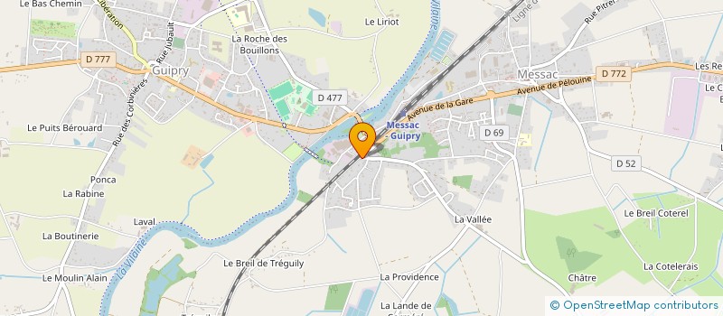 localisation de l'entreprise SCI FEJOVI  GUIPRY-MESSAC