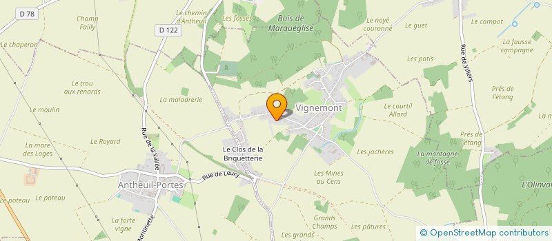 localisation de l'entreprise SCI FELAN  VIGNEMONT