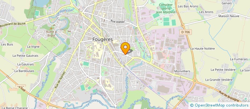 localisation de l'entreprise SCI FELGAR  FOUGERES