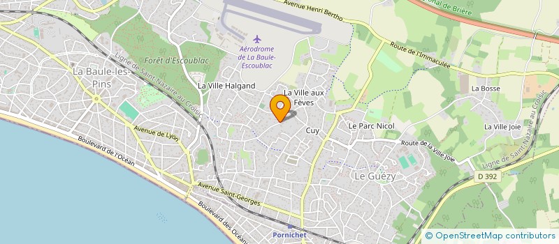 localisation de l'entreprise SCI FELIBIEN 10  LA BAULE-ESCOUBLAC