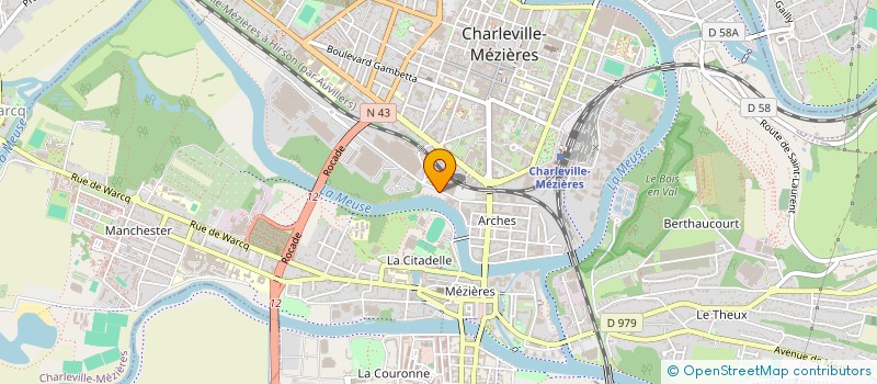 localisation de l'entreprise SCI FELICIA à CHARLEVILLE-MEZIERES