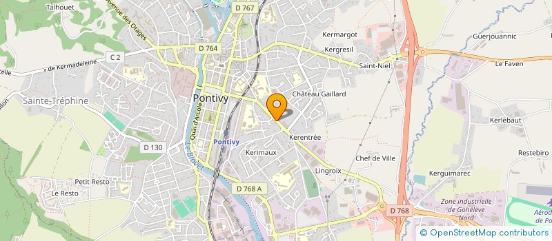 localisation de l'entreprise SCI FELICIA  PONTIVY