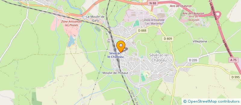 localisation de l'entreprise SCI FELICIA  SEVERAC D'AVEYRON