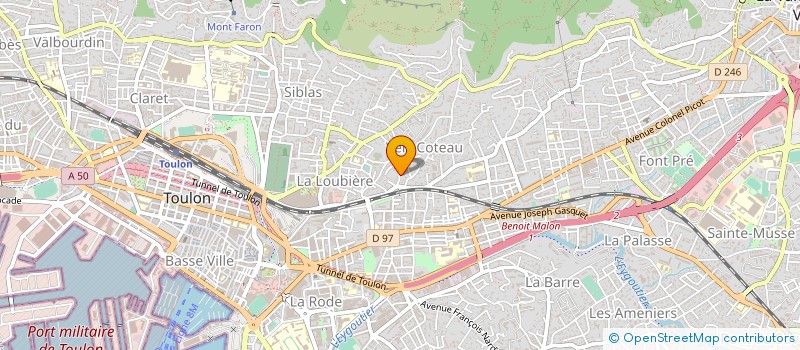 localisation de l'entreprise SCI FELIHO  TOULON