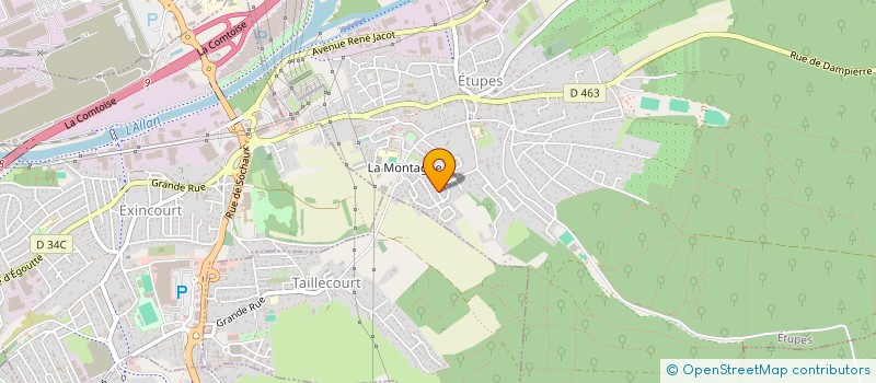 localisation de l'entreprise SCI FELINS  ETUPES