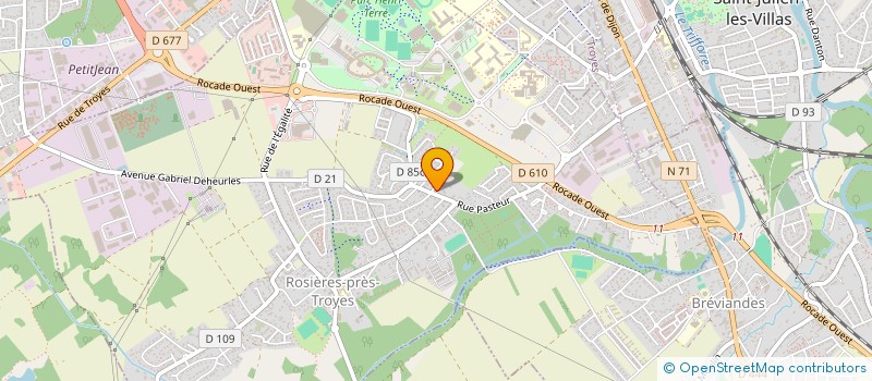 localisation de l'entreprise SCI FELIX  ROSIERES-PRES-TROYES