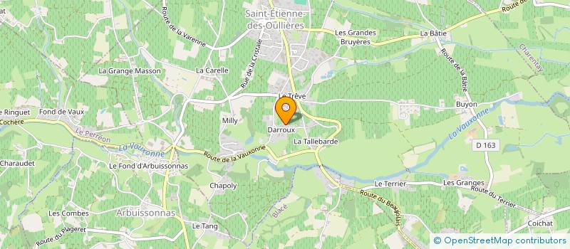 localisation de l'entreprise SCI FELIX  SAINT-ETIENNE-DES-OULLIERES