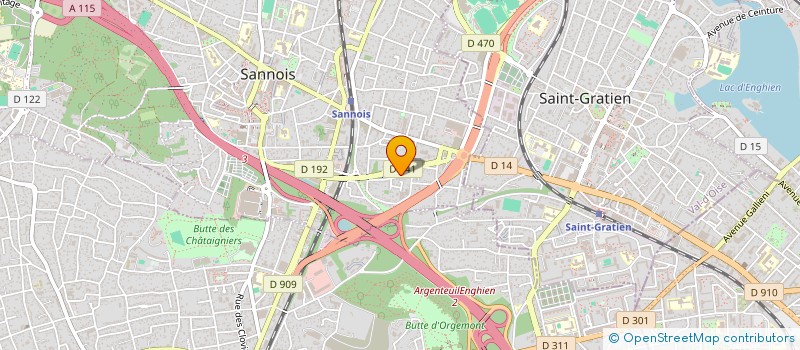 localisation de l'entreprise SCI FELIX  SANNOIS