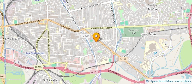 localisation de l'entreprise SCI FELIX CADRAS  CALAIS