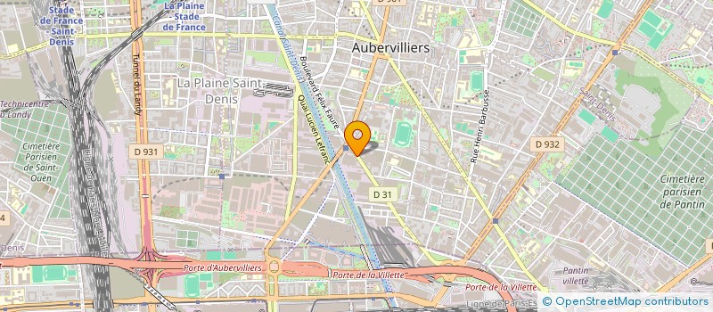 localisation de l'entreprise SCI FELIX FAURE  AUBERVILLIERS