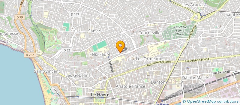 localisation de l'entreprise SCI FELIX FAURE  LE HAVRE