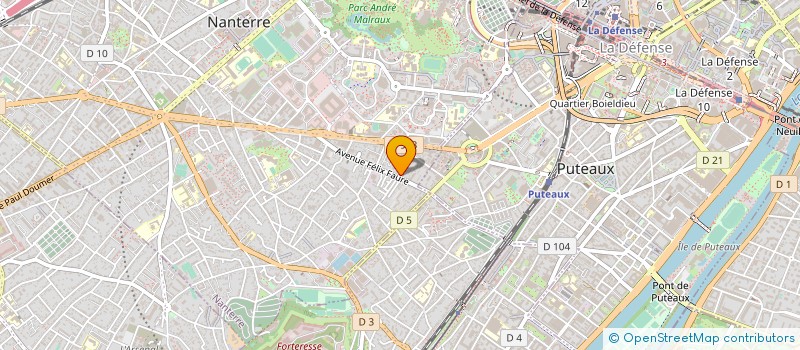 localisation de l'entreprise SCI FELIX FAURE  NANTERRE