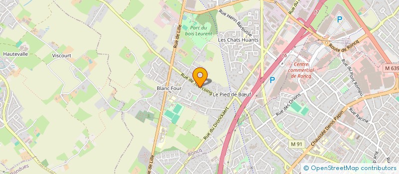 localisation de l'entreprise SCI FELV à RONCQ