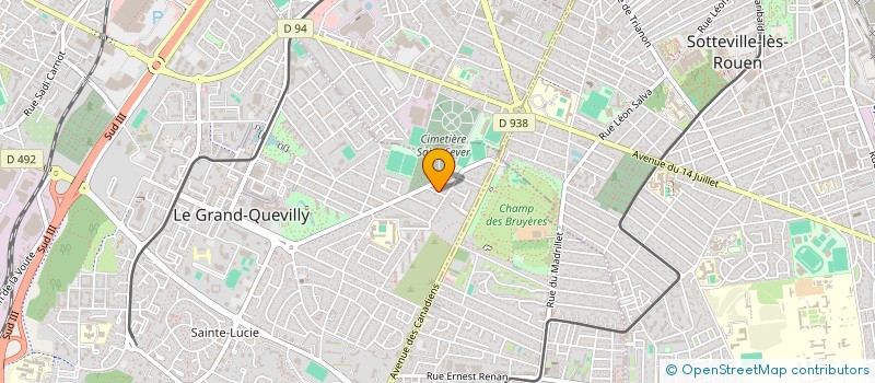 localisation de l'entreprise SCI FEME  GRAND QUEVILLY (LE)