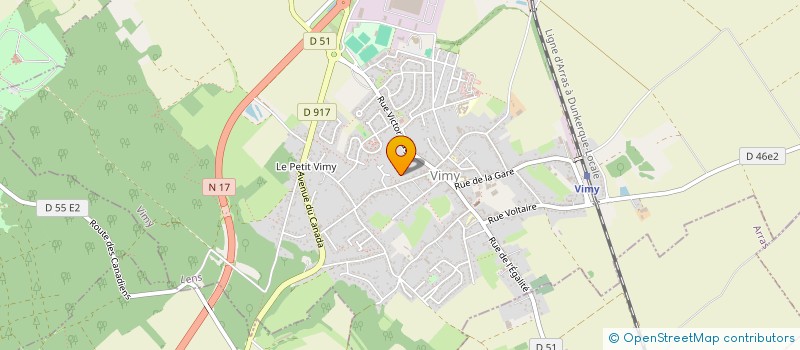 localisation de l'entreprise SCI FEMED à VIMY