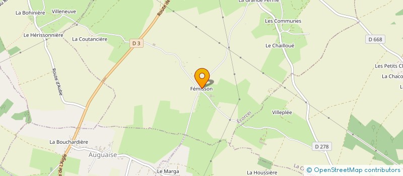 localisation de l'entreprise SCI FEMISSON à ECORCEI