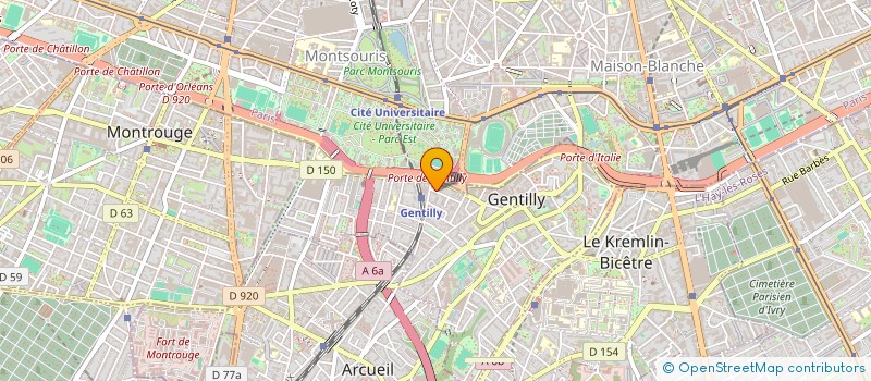 localisation de l'entreprise SCI FEMK  GENTILLY