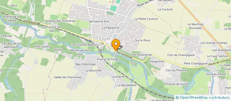 localisation de l'entreprise SCI FENELON  ESVRES