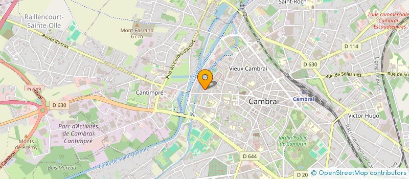 localisation de l'entreprise SCI FENELON'IMMO à CAMBRAI